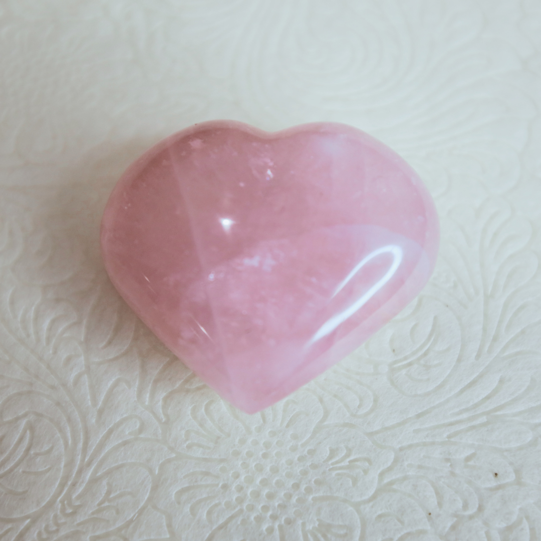 Rose Quartz Heart-Shaped Crystal