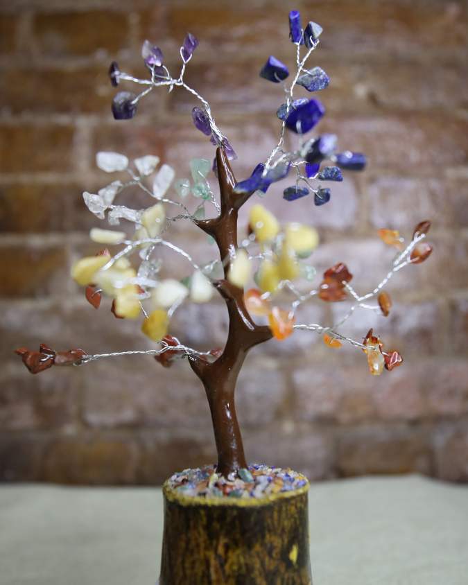 Chakra crystal tree